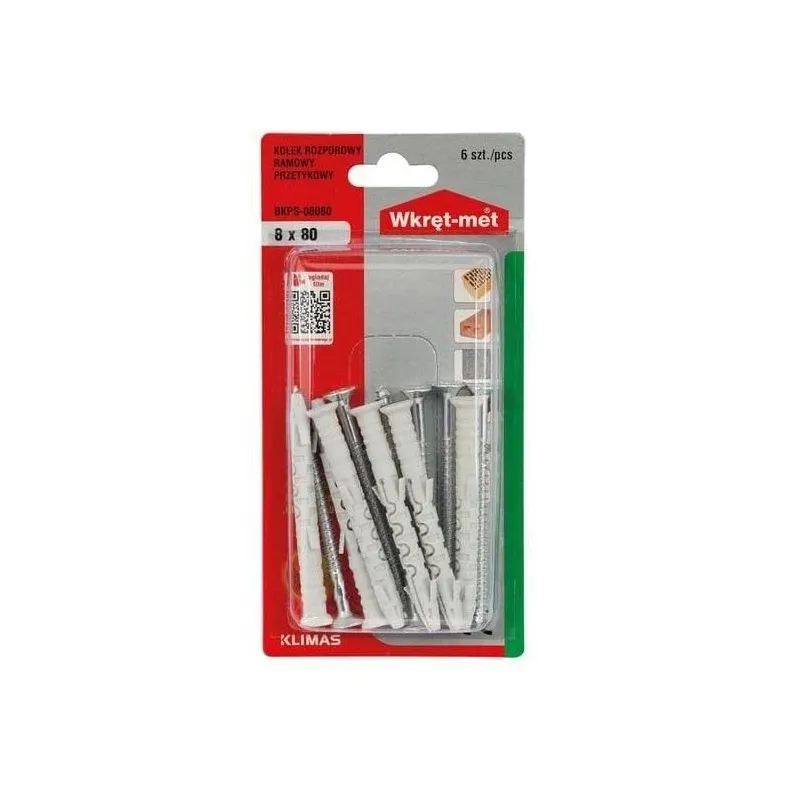 Kaļamie ieliktņi Wkret-Met KPS. 8 mm x 80 mm. 6 gab.