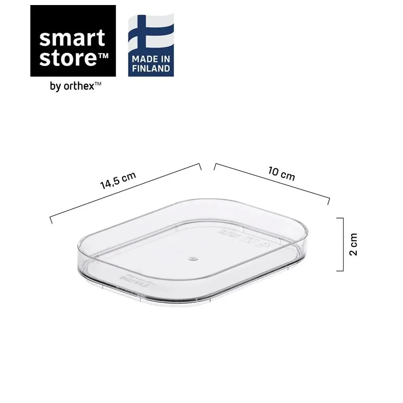 Uzglabāšanas vāks 10590. caurspīdīga. 14.5 x 10 x 2 cm