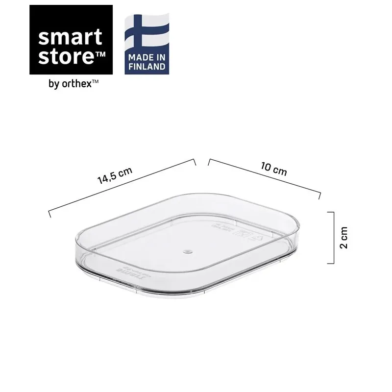 Uzglabāšanas vāks 10590. caurspīdīga. 14.5 x 10 x 2 cm