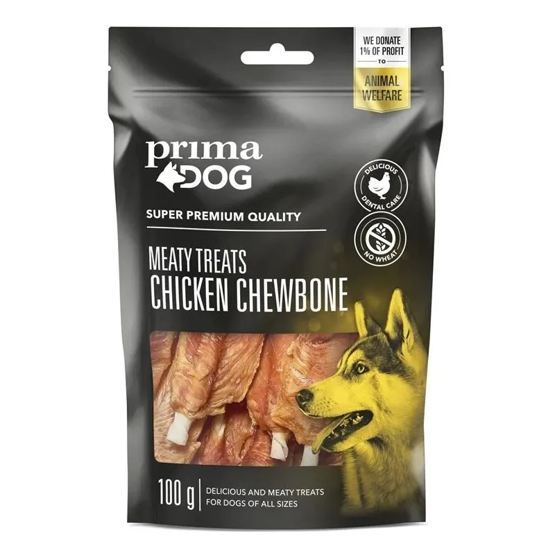 Gardums suņiem Prima Chicken Chewbone 35-823. 0.1 kg