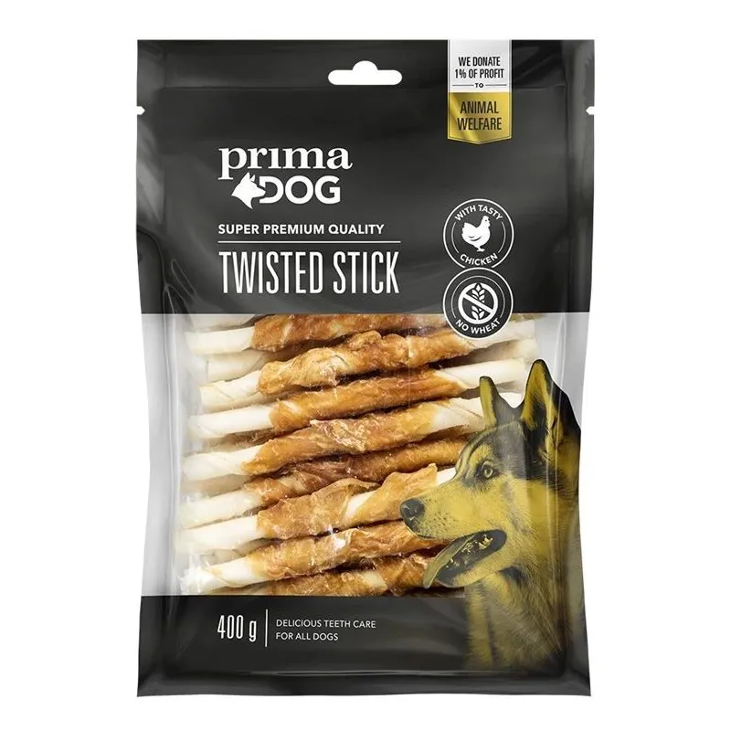 Gardums suņiem Prima Twisted Stick 35-850. 0.4 kg