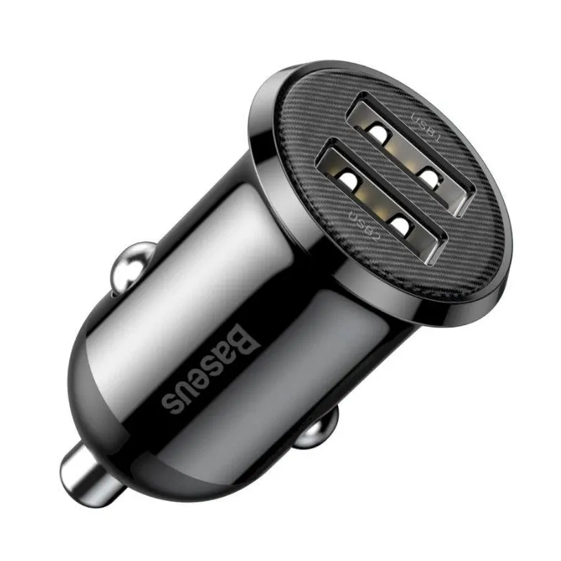 Lādētājs Baseus Grain Pro CCALLP-01. 2 x USB. melna