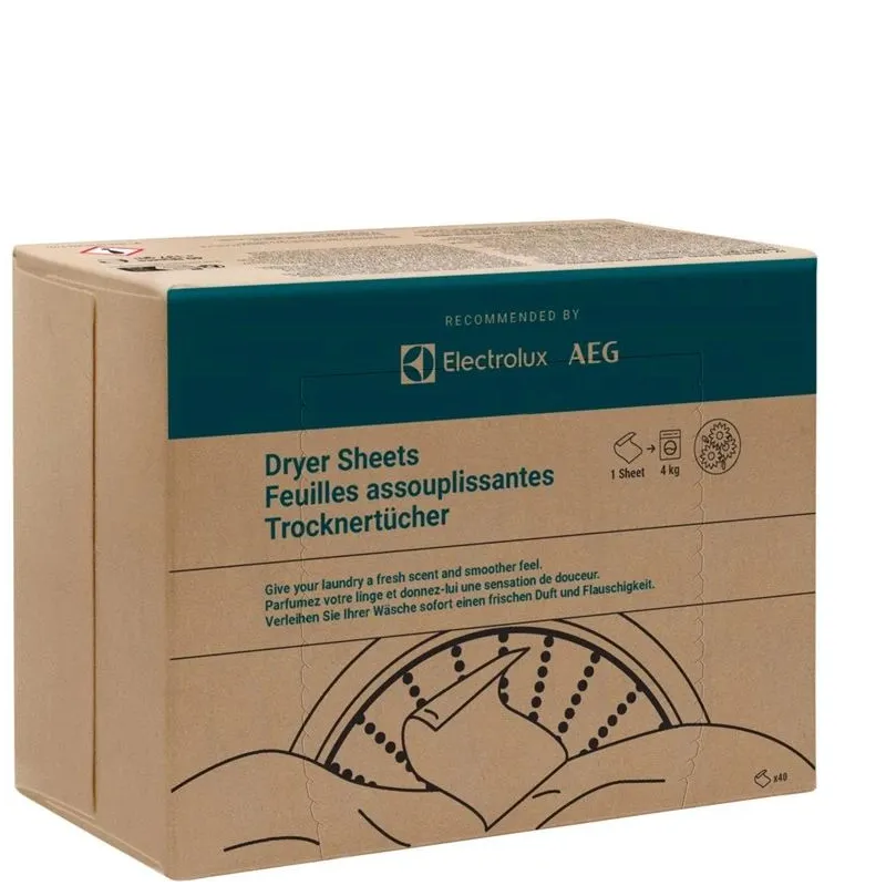 Veļas mīkstinātājs Electrolux. salvetes.