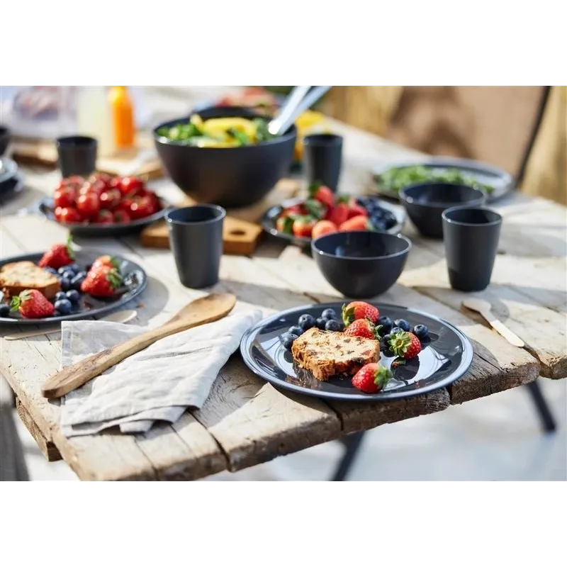 Šķīvīši. 26 cm. plastmasa. melna