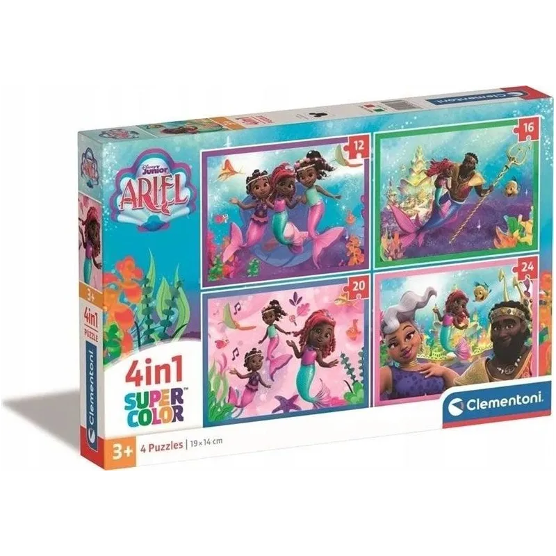 Puzle Clementoni Disney Ariel 4in1 21533. 62 gab.