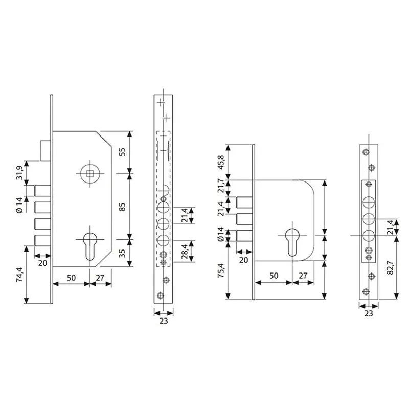 Slēdzene r200b567l ,10, ,tesa assa abloy,