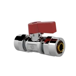 Valve mini for multilaye tube 16x2mm red