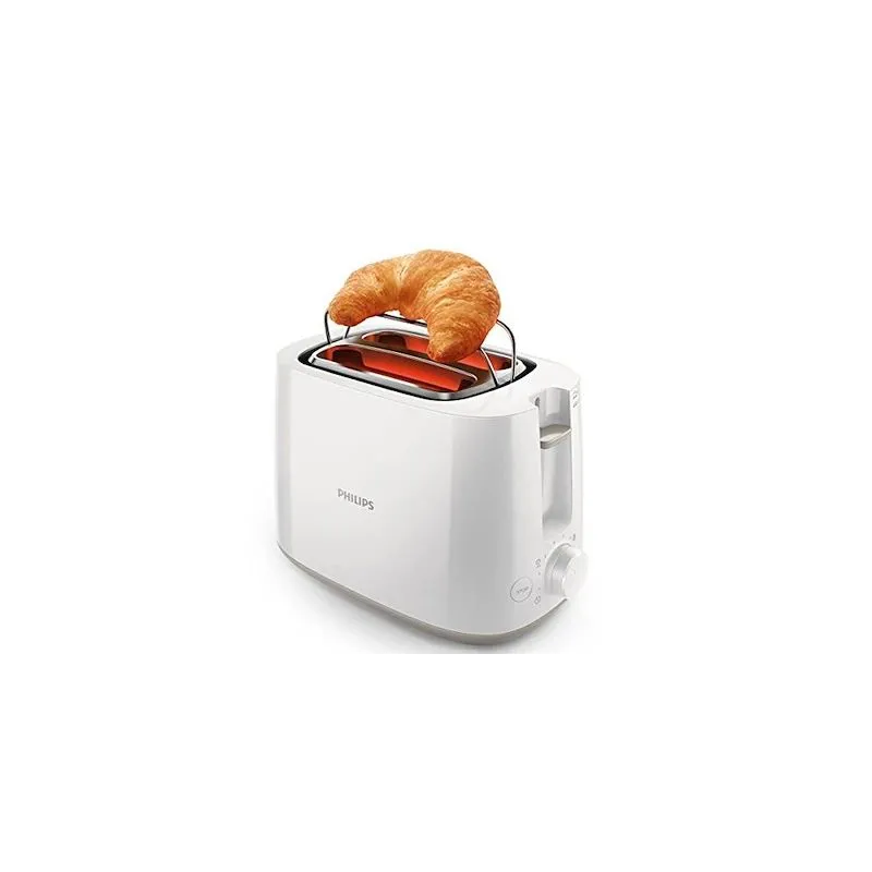 Philips - Toaster - HD2581-00 Daily Collection - Power 760-900 W - Number of slots 2 - Housing material Plastic - White