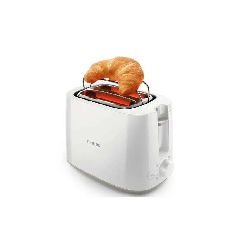 Philips - Toaster - HD2581-00 Daily Collection - Power 760-900 W - Number of slots 2 - Housing material Plastic - White
