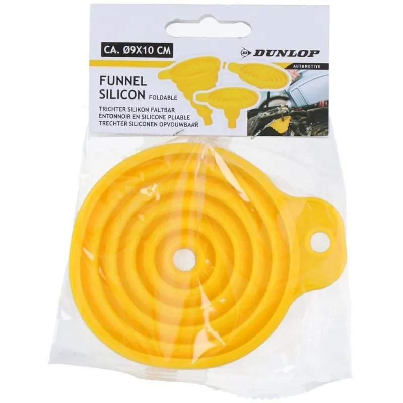 Piltuve salokāma silikona dzeltena