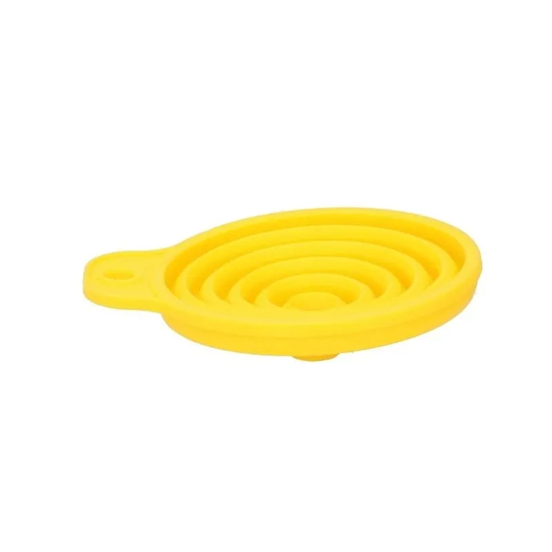 Piltuve salokāma silikona dzeltena