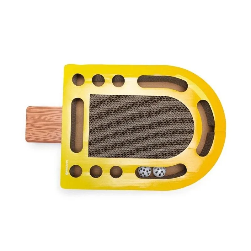 Rotaļlieta kaķim Beeztees. dzeltena. 45 cm