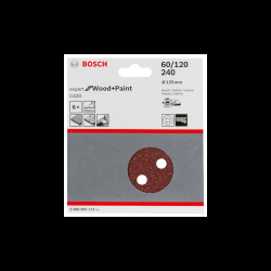 Slīppapīrs,kokam,PEX D 125mm,K60-120-240,6gab.