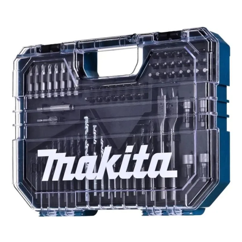 Uzgaļu un urbju komplekts Makita E-15126. 75 gab.