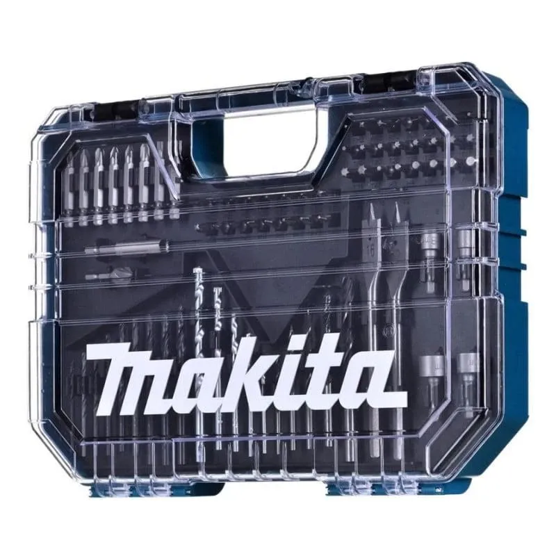 Uzgaļu un urbju komplekts Makita E-15126. 75 gab.