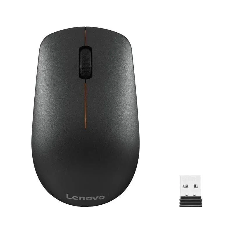 Lenovo - Wireless Mouse - 400 - Wireless mouse - Wireless - 2.4 GHz Wireless via Nano USB - Black - 1 year,s,