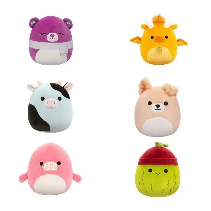 Squishmallows Morlai ,lamantīns, plīša rotaļlieta, 13 cm