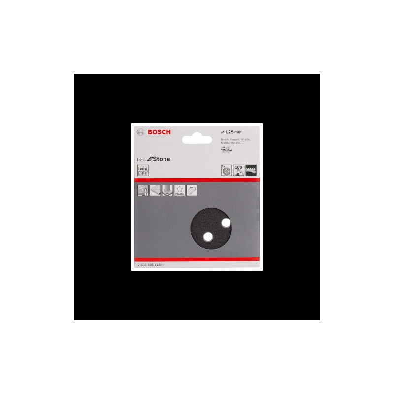 Slīppapīrs,akmenim,PEXGEX D 125mm,K100,5 gab.