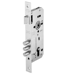 Slēdzene 152-3MR. ārdurvju. niķelēta