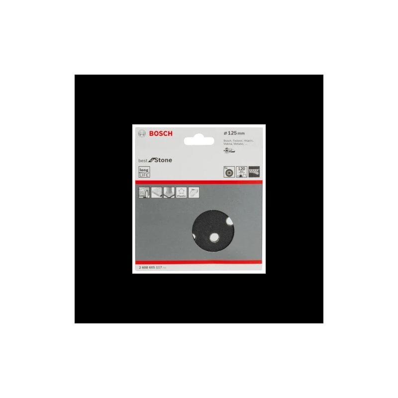 Slīppapīrs,akmenim,PEXGEX D 125mm,K120,5 gab.