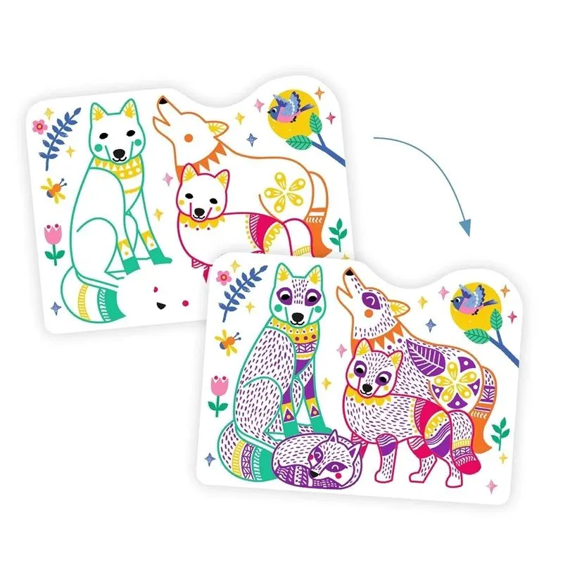 Radošais komplekts Djeco Magic Colouring