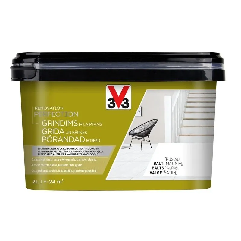 Grīdas krāsa V33 Renovation Perfection Floor. balta. 2 l