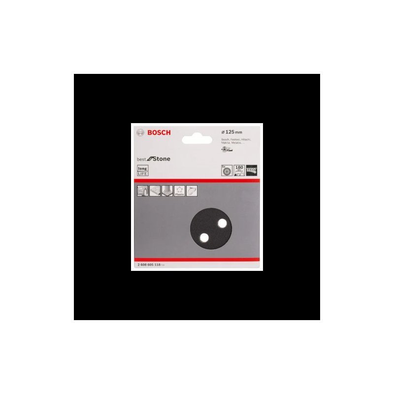 Slīppapīrs,akmenim,PEXGEX D 125mm,K180,5 gab.