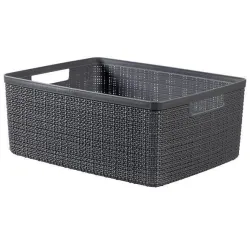 Jute medium basket deep shadow