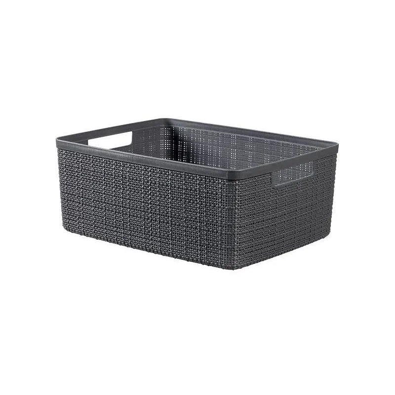 Groziņš jute m 12 l 36x28x15 cm pelēks