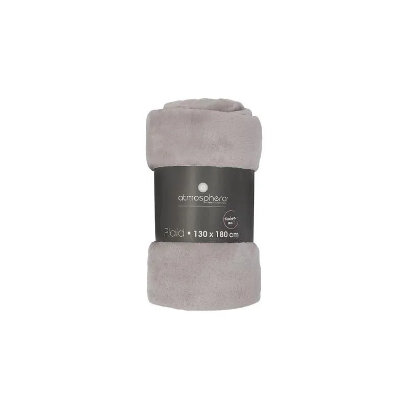 Pledi Atmosphera 156047B. pelēka. 130 cm x 180 cm