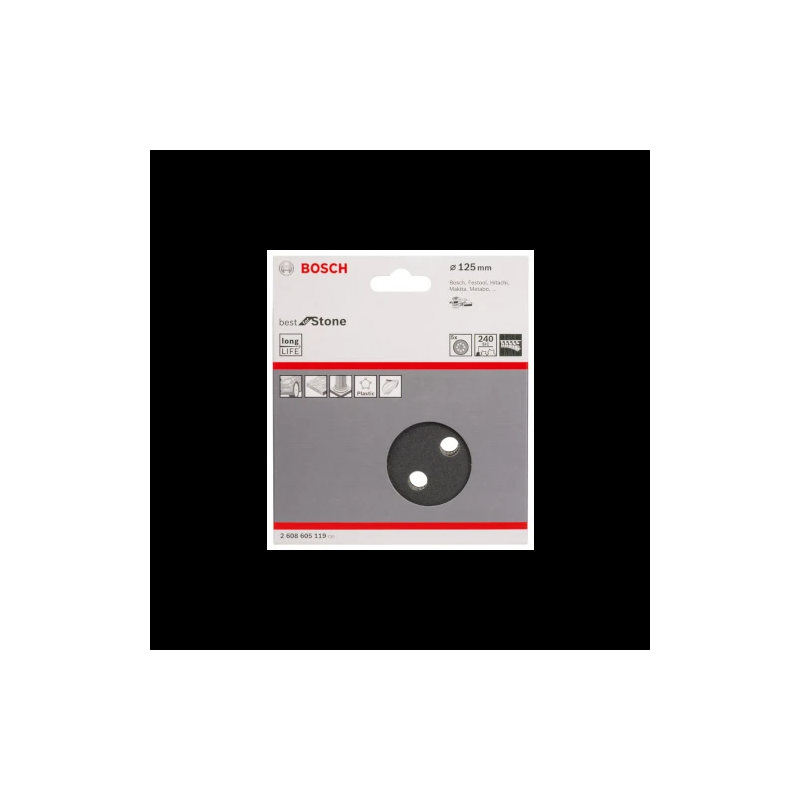 Slīppapīrs,akmenim,PEXGEX D 125mm,K240,5 gab.