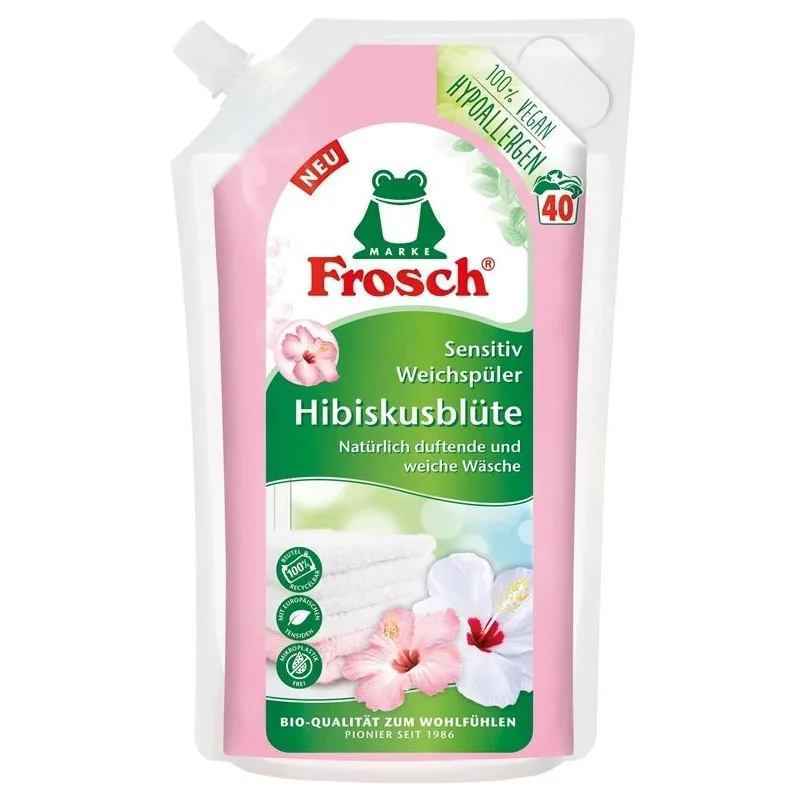 Veļas mīkstinātājs Frosch kinrožė. šķidrums. 1 l