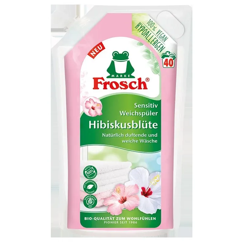 Veļas mīkstinātājs Frosch kinrožė. šķidrums. 1 l