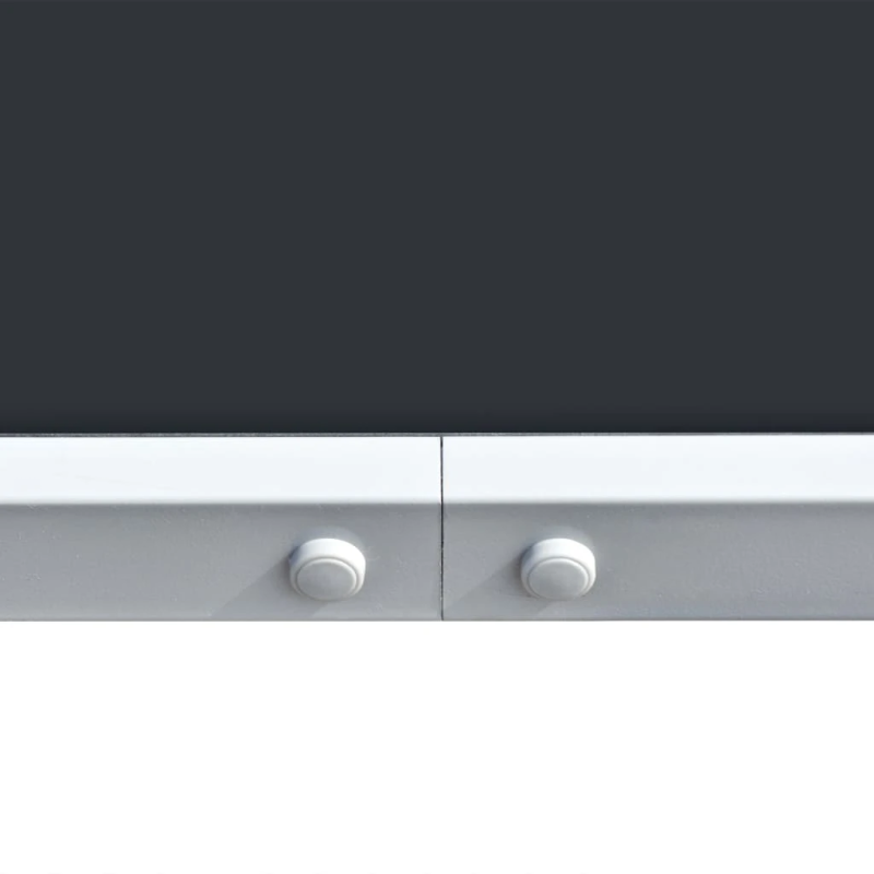 vidaXL dārza galds, 150x90x74 cm, melns tērauds