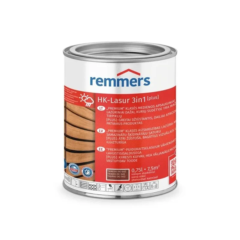 Impregnants hk-lasur 3in1 teak rc-545 0.75l