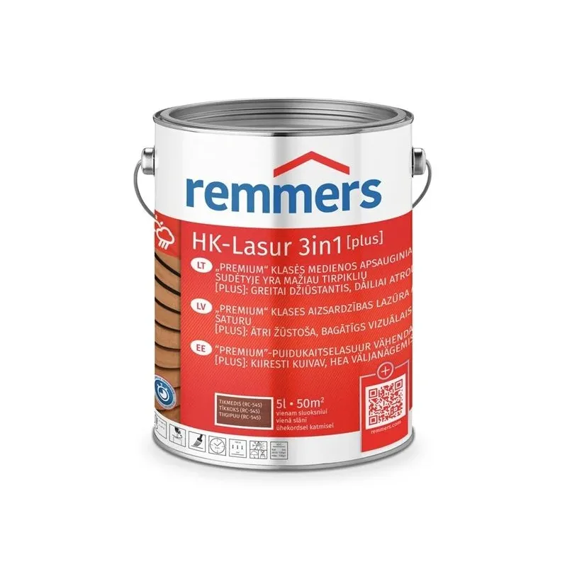 Impregnants hk-lasur 3in1 teak rc-545 5l