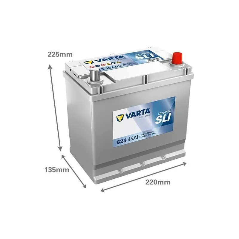 Akumulators Varta BD B23, 45 Ah, 300 A, 12 V