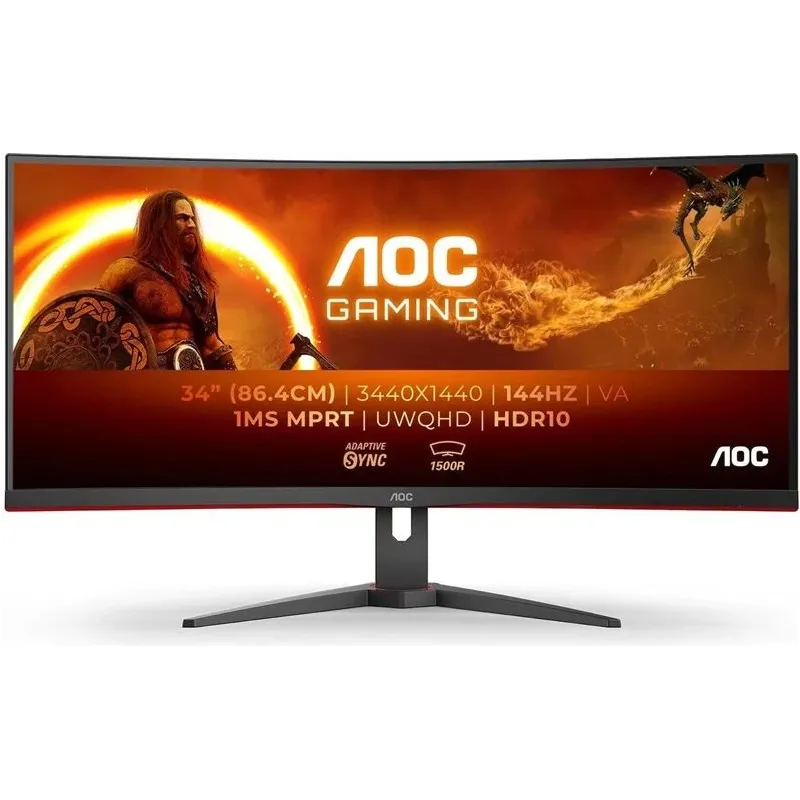 Monitors AOC CU34G2XP-BK. 34. 1 ms