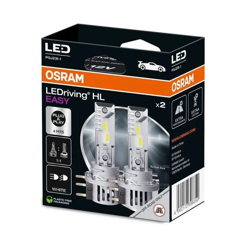 Auto spuldze Osram. H15. LED. balta. 12 V. 2 gab.