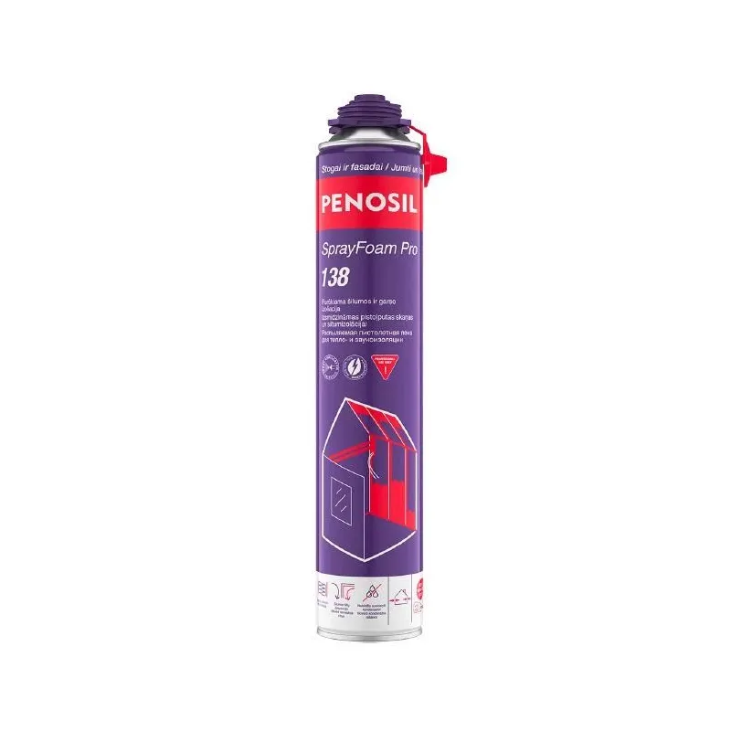 Termoizolācija Penosil SprayFoam Pro 138. 810 ml