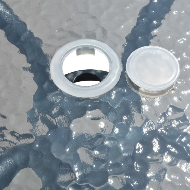 vidaXL 5-daļīgs dārza mēbeļu komplekts, tērauds, melns