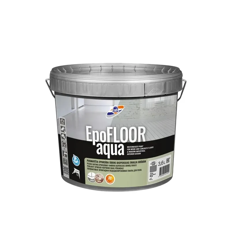 Epoksīda krāsa Rilak Epo Floor Aqua grey 3.6L