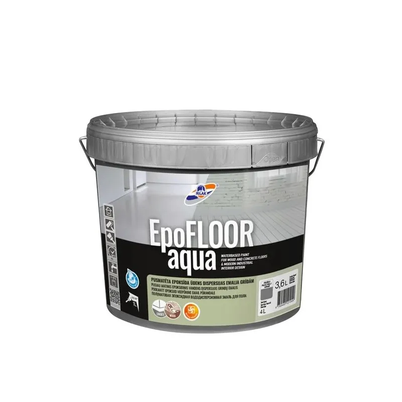 Epoksīda krāsa Rilak Epo Floor Aqua grey 3.6L