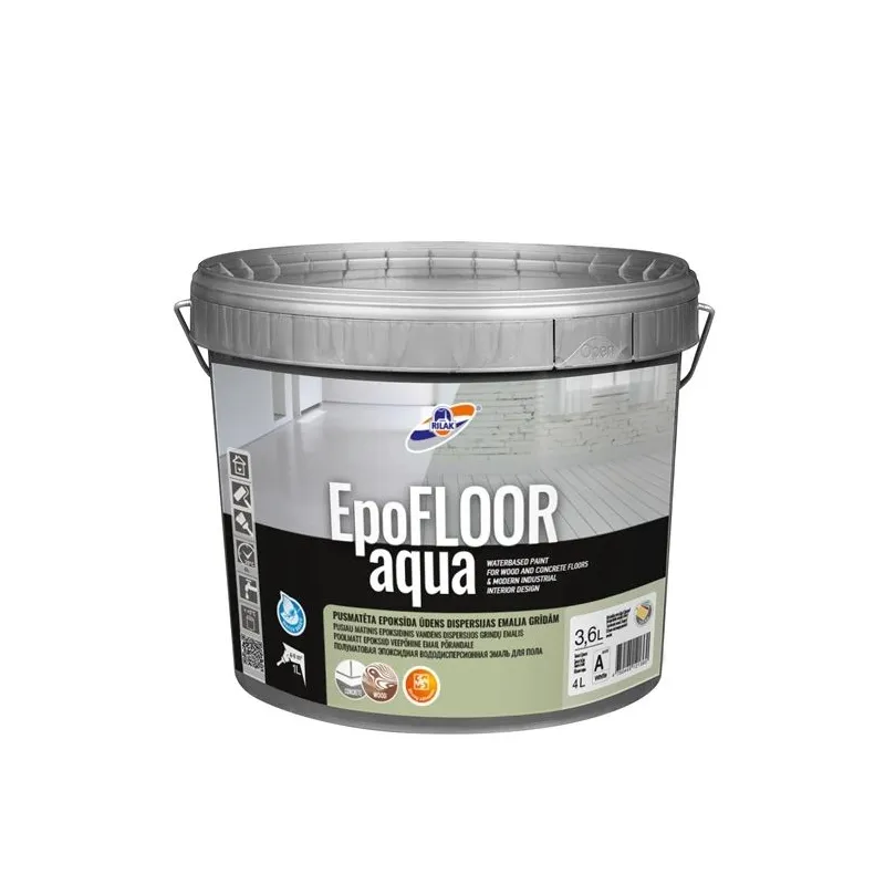 Epoksīda krāsa Rilak Epofloor Aqua A bāze 3.6L