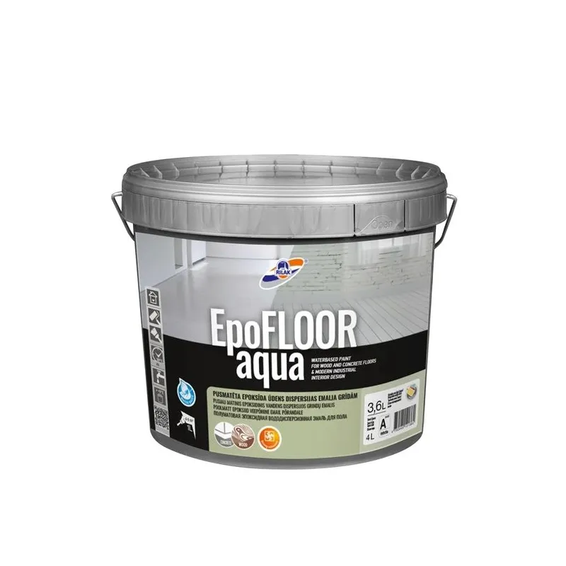 Epoksīda krāsa Rilak Epofloor Aqua A bāze 3.6L