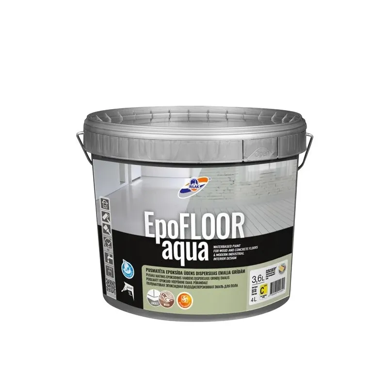 Dažai epoksidiniai Rilak Epofloor Aqua C bazė 3.6L