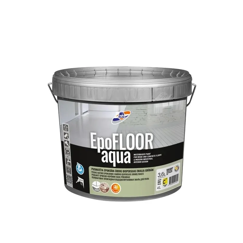 Dažai epoksidiniai Rilak Epofloor Aqua C bazė 3.6L