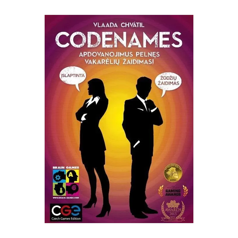 Galda spēle Brain Games Codenames. LT