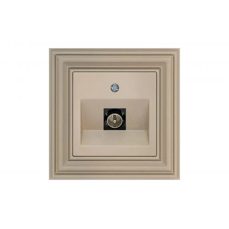 Antenas ligzda LIREGUS RETRO, krēmkrāsas