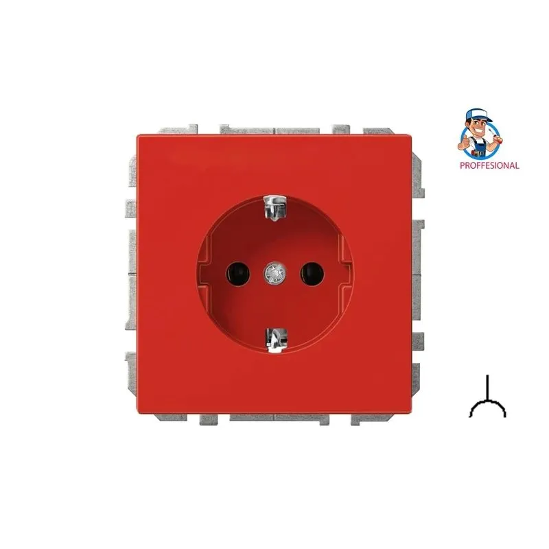 Kontaktdakša LIREGUS MODERN DATA, sarkanā krāsā